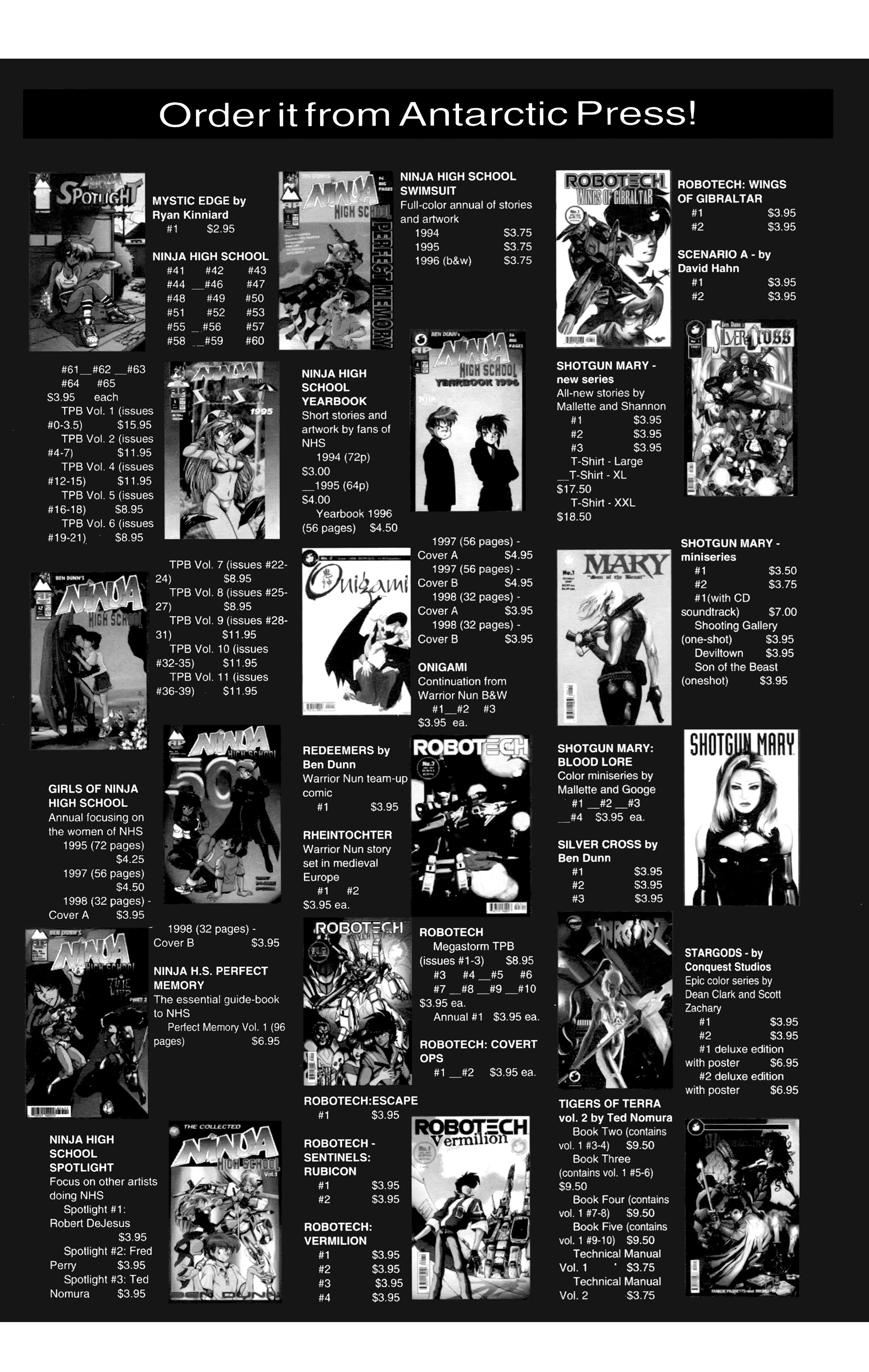 Read online Warrior Nun: Black & White comic -  Issue #19 - 26