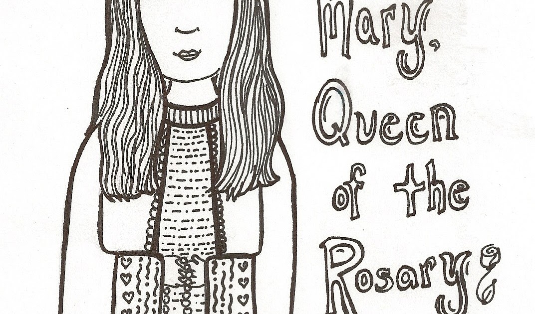 queenship of mary coloring pages - photo #3