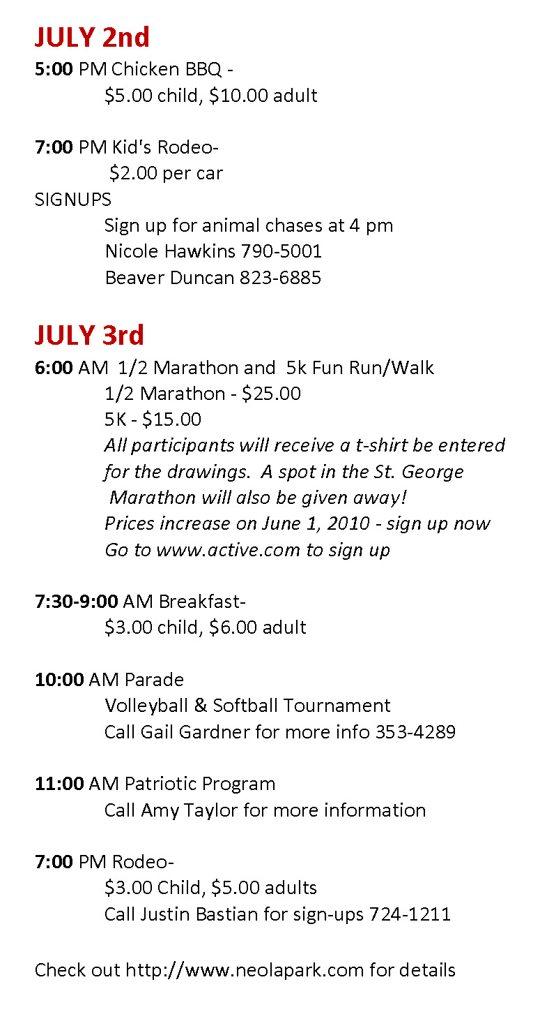 The Edge Magazine Neola Celebration Home Of The FREE Because Of The