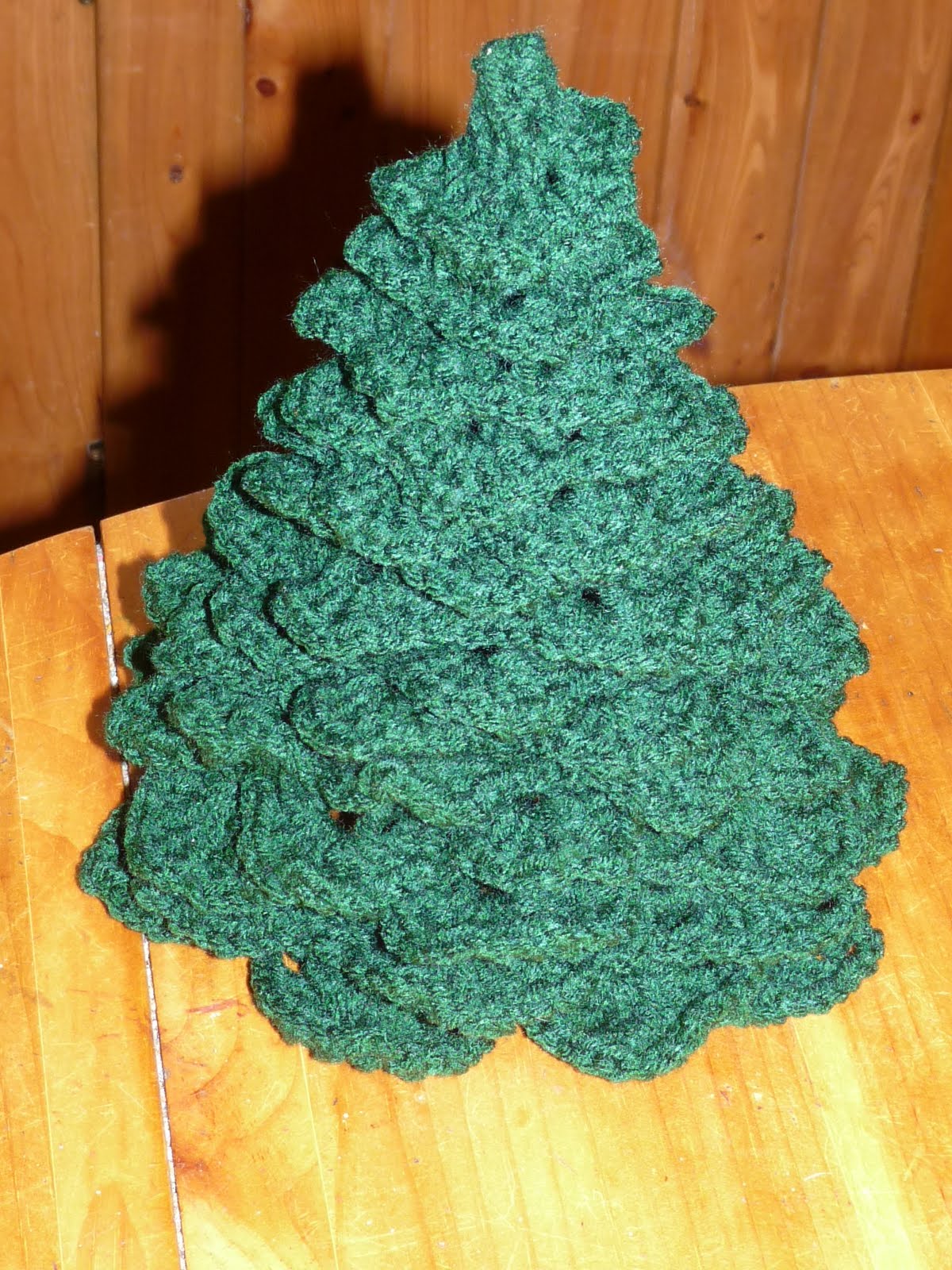 Crochet Christmas Tree Pattern Finished Tree