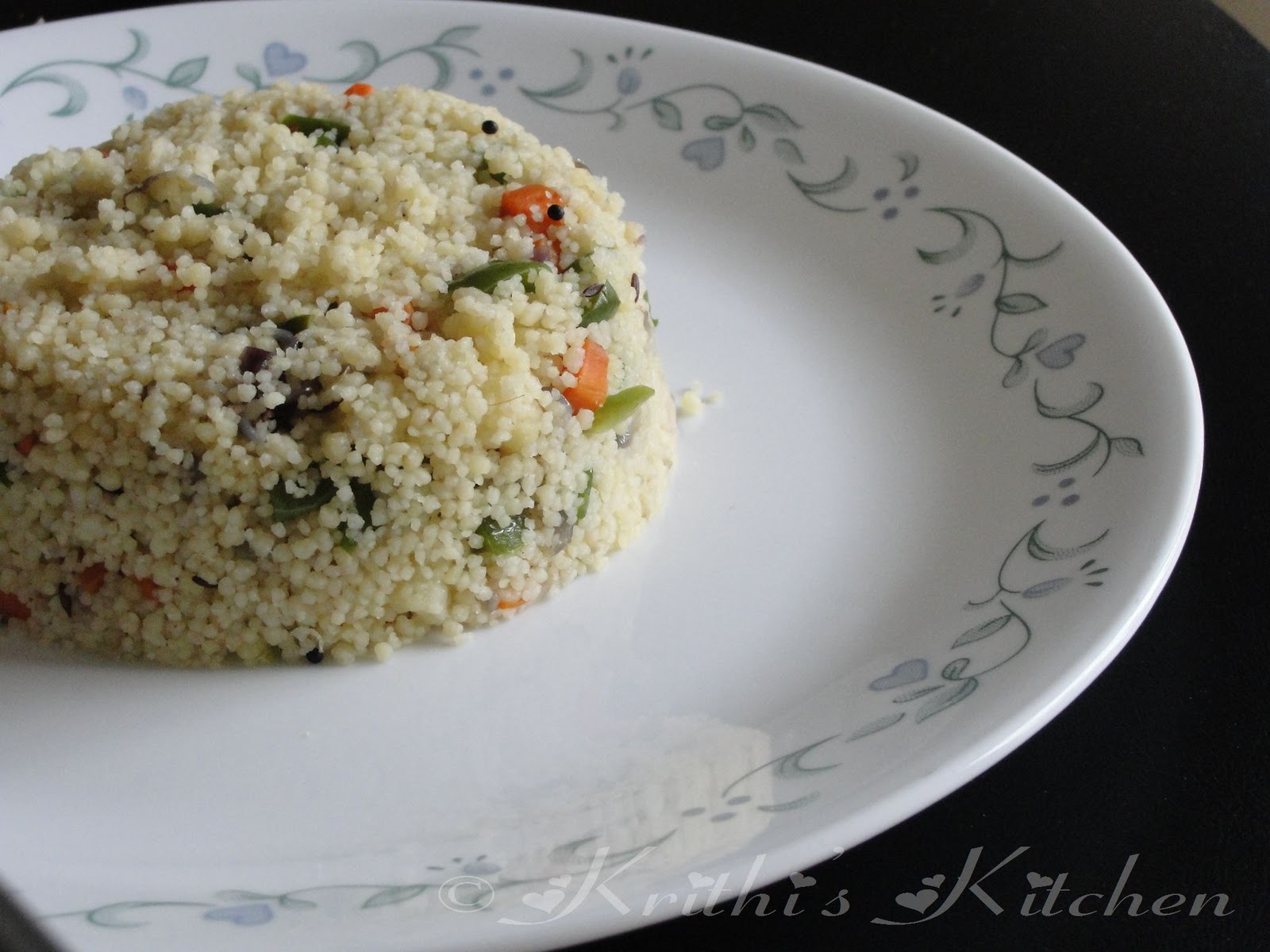Krithi's Kitchen Couscous Upma Upma Recipes