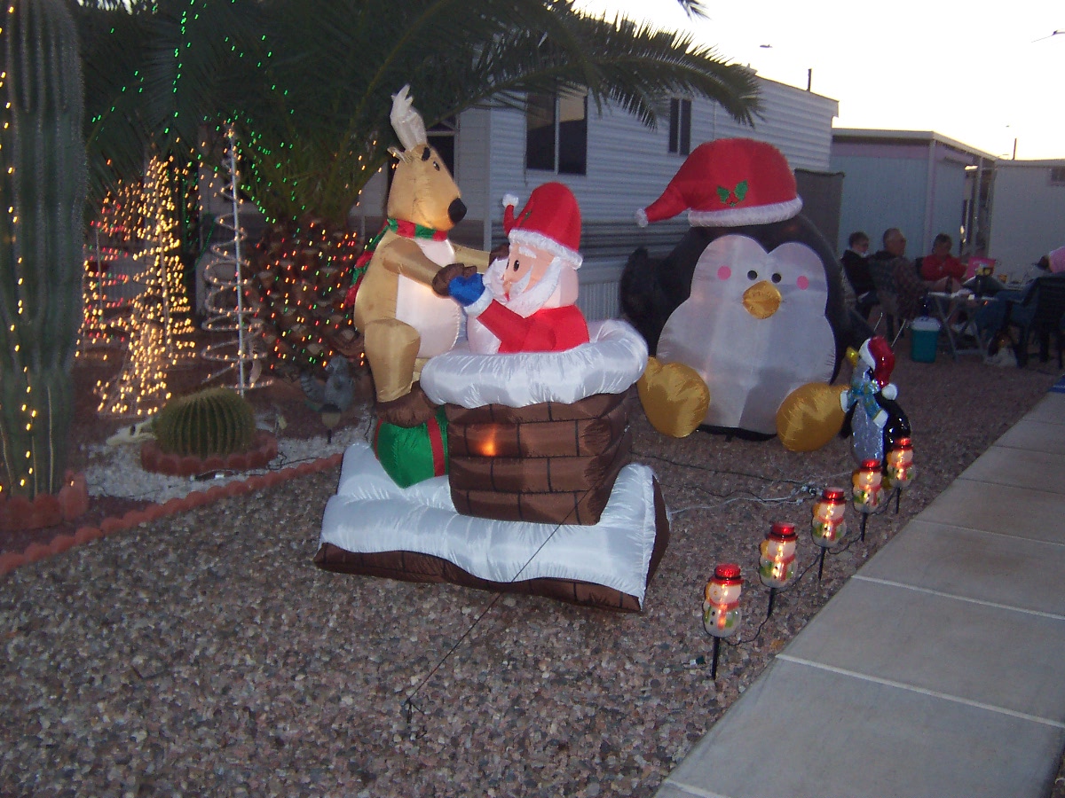 Hunting Santa In Deer Stand Inflatable at Joyce Booker blog