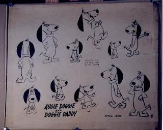 Augie model sheet, April 1959