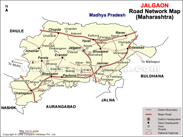 Jalgaon On Maharashtra Map Jalgaon City Map Map Jalgaon