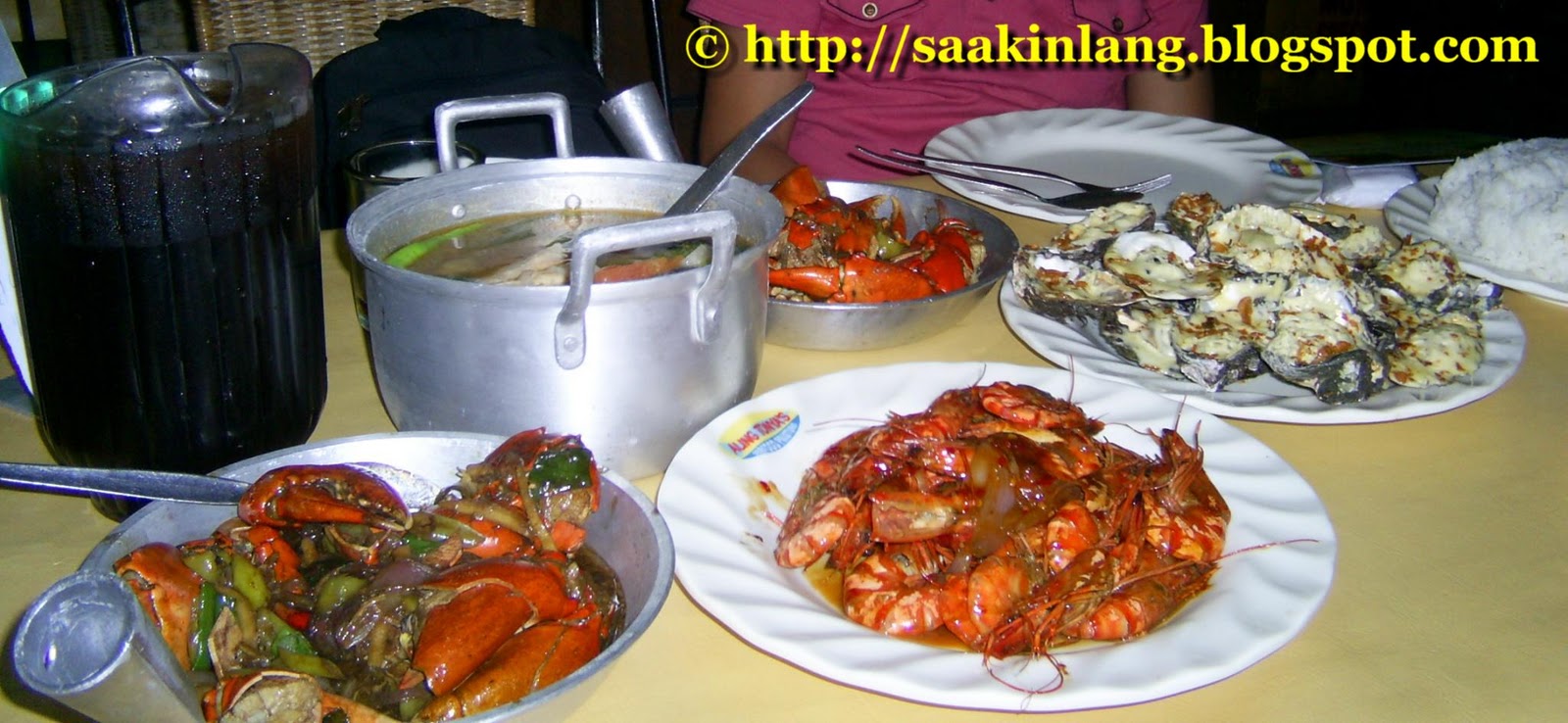 Seafood Galore Sa Akin Lang Po For The Last Course We Just Had Ripe Mangoes From Restaurant Itself A Mango Costs 50 Pesos Each When Bought In Their