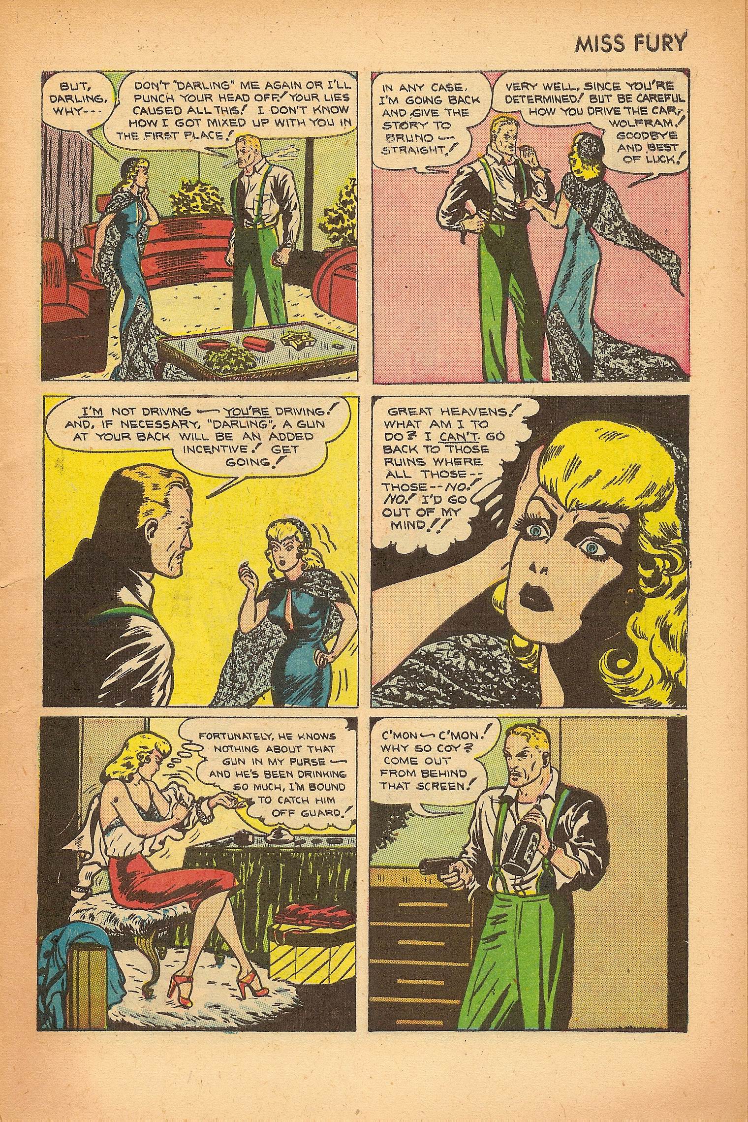 Read online Miss Fury (1942) comic -  Issue #7 - 7