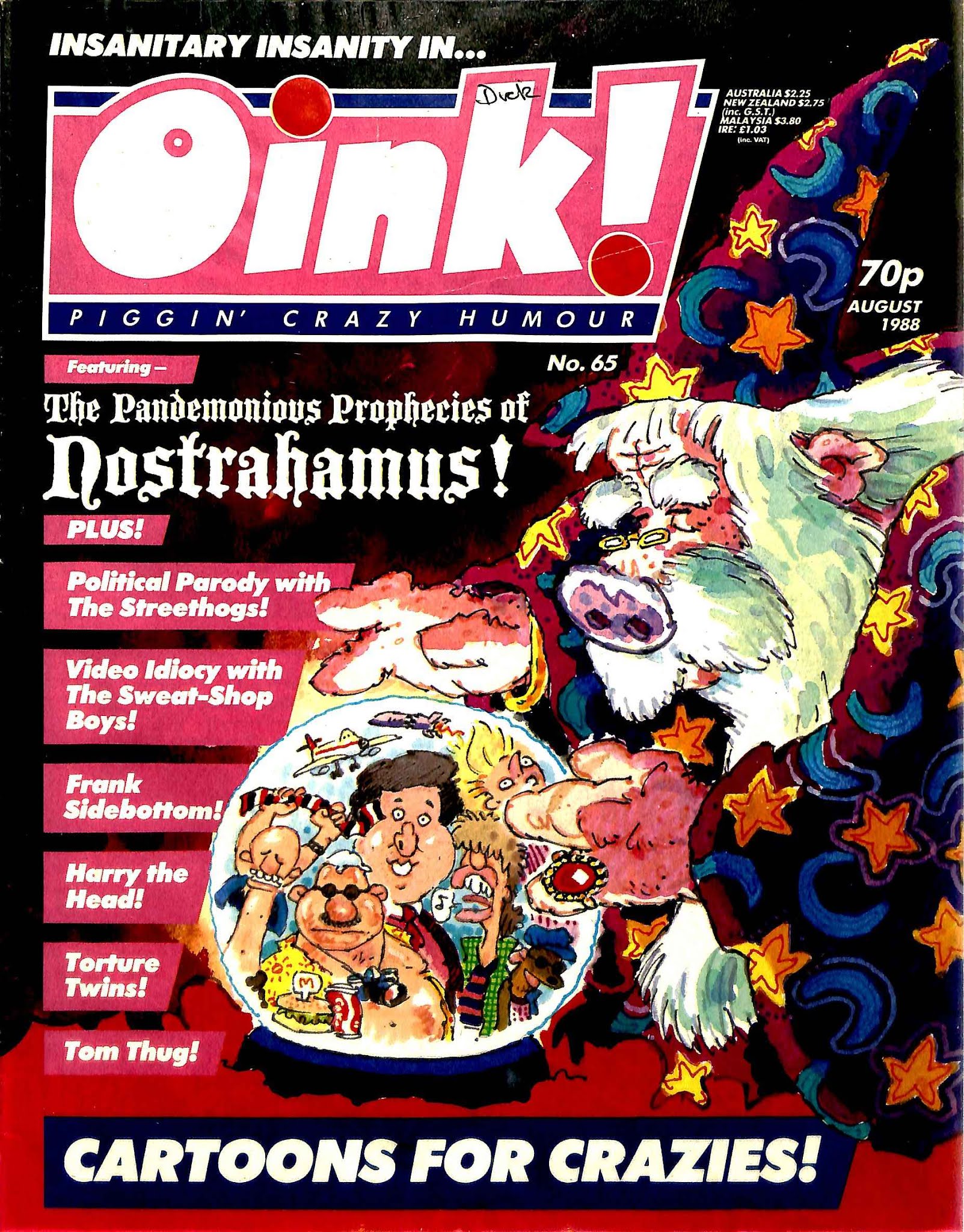 Read online Oink! comic -  Issue #65 - 1