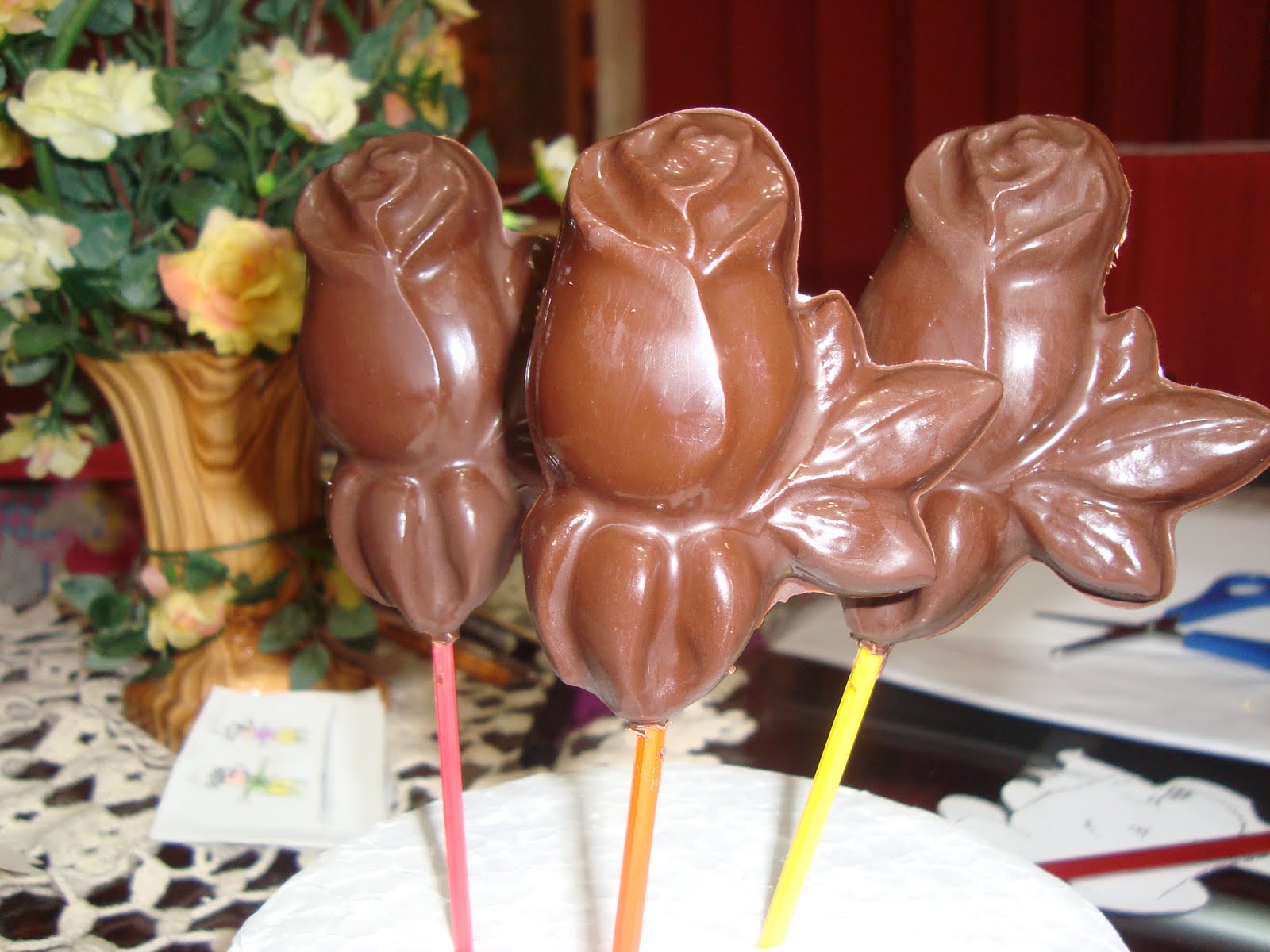 Mis manualidades Rosas de chocolate