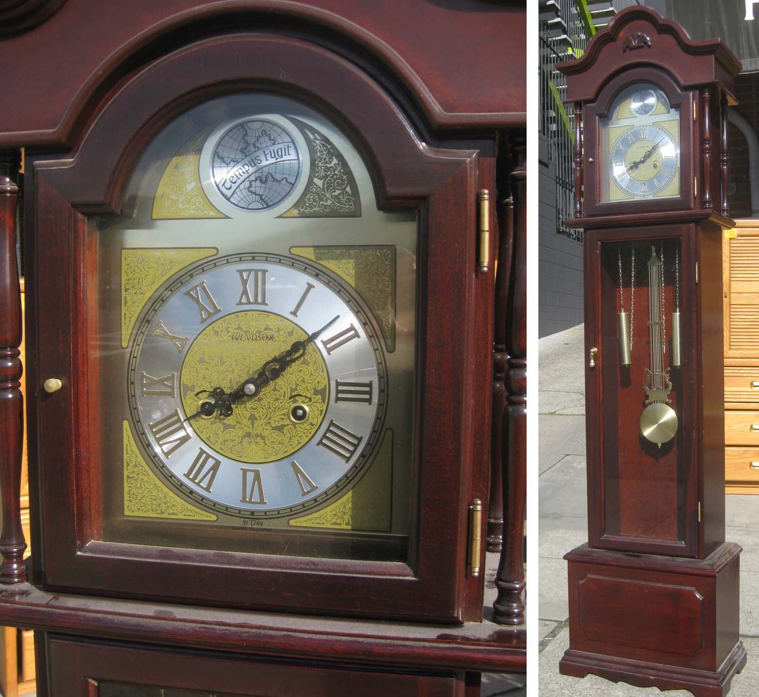 UHURU FURNITURE & COLLECTIBLES SOLD Grandfather Clock 75