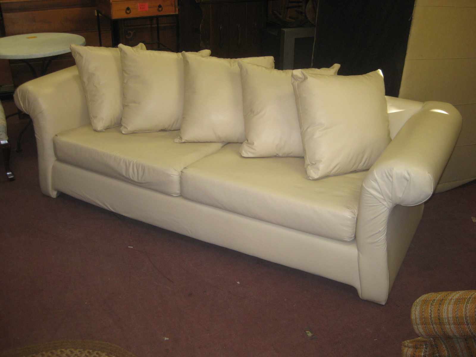 UHURU FURNITURE & COLLECTIBLES SOLD Vinyl Sofa 150