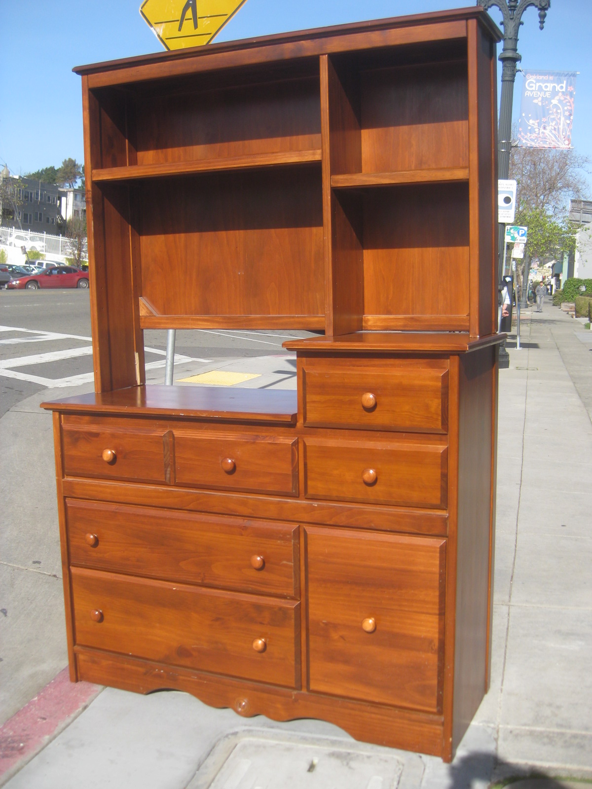 UHURU FURNITURE & COLLECTIBLES SOLD Dresser w/ Hutch 100