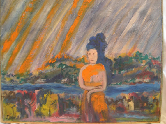 Woman in Winter Lights