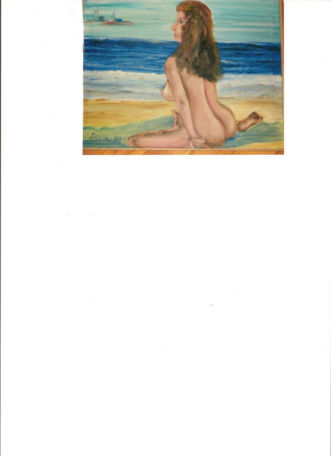 Nude bather