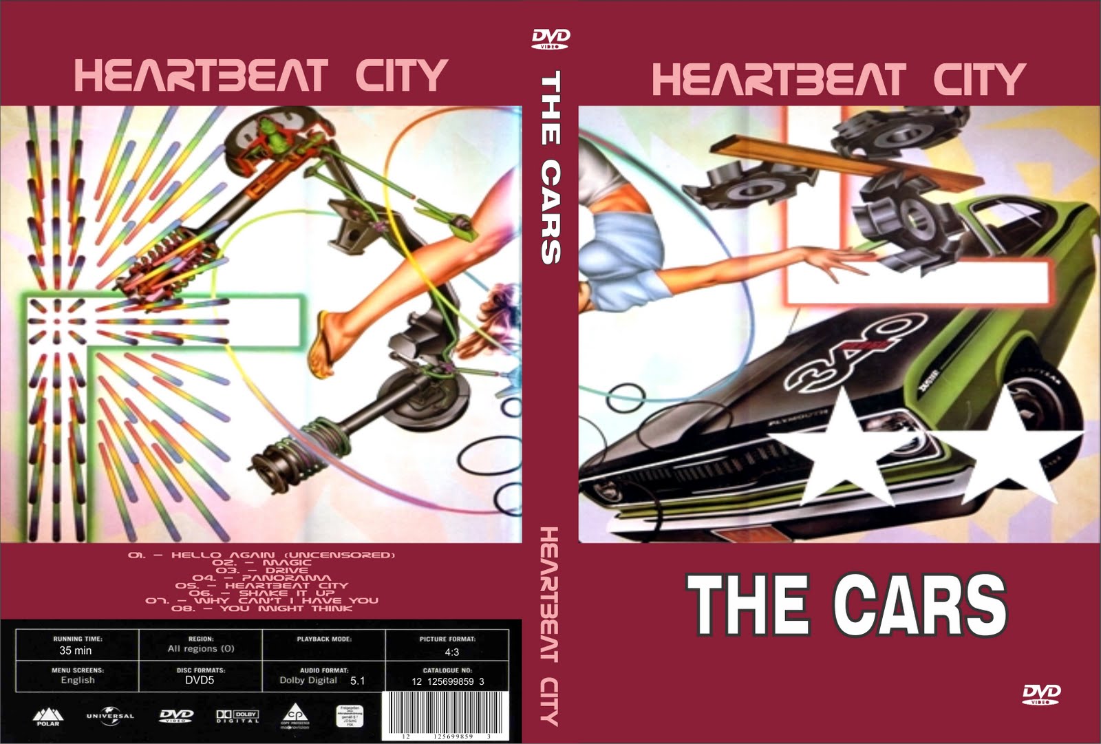 MUSICA EN DVD THE CARS Heartbeat City