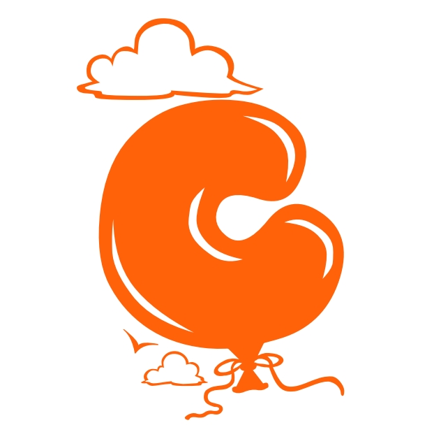 distortclut: Graffiti Letter C Bubble Design