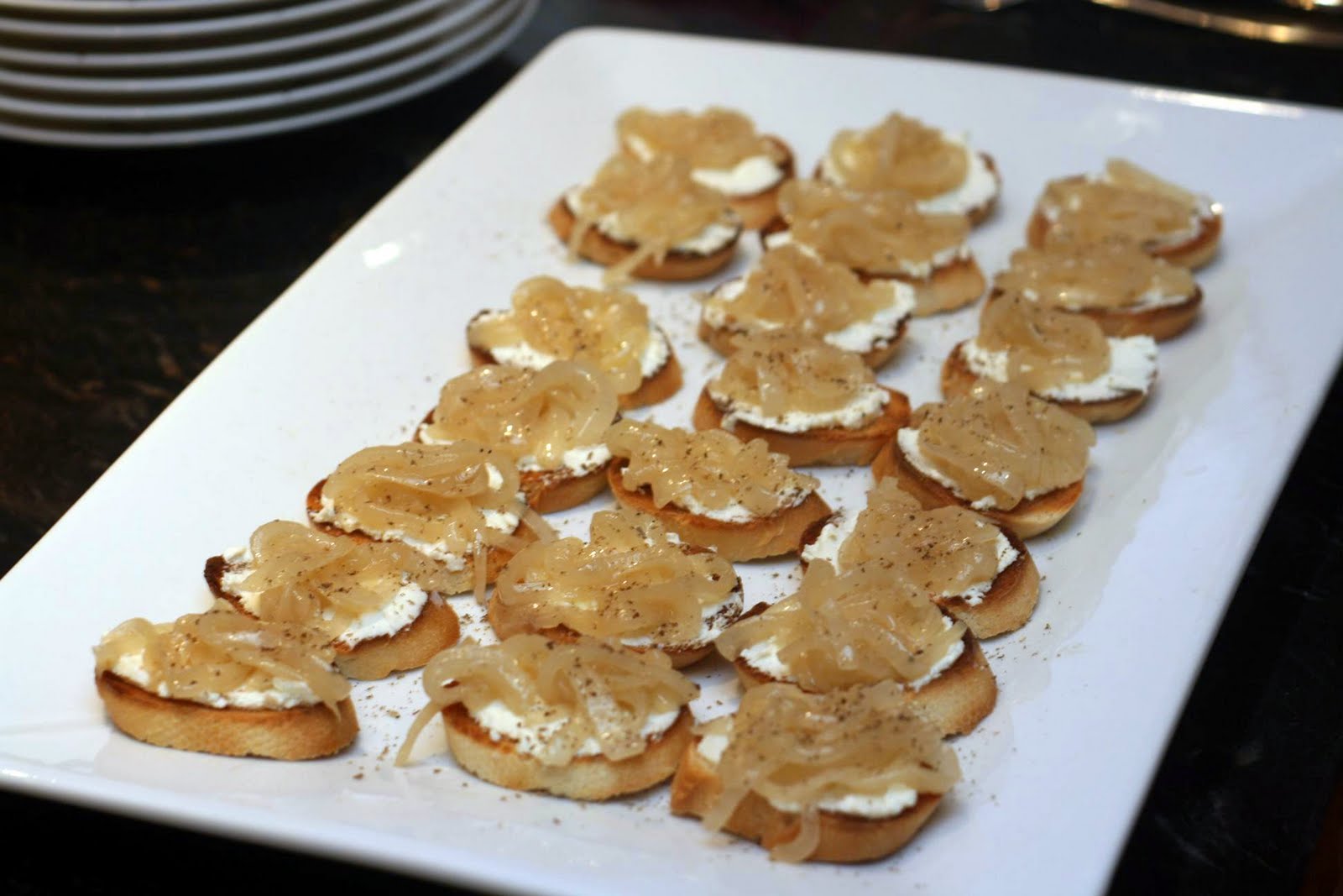 So Tasty So Yummy Caramelized Onion Bruschetta