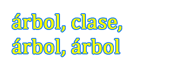Árbol, clase, árbol, árbol