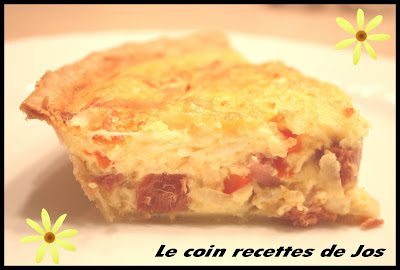 recettes plats Tarte poivron pignon jambon