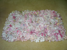 Shabby Pink Rag Rug