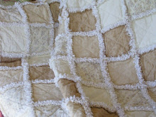 Beautiful Cararmel Rag Quilt