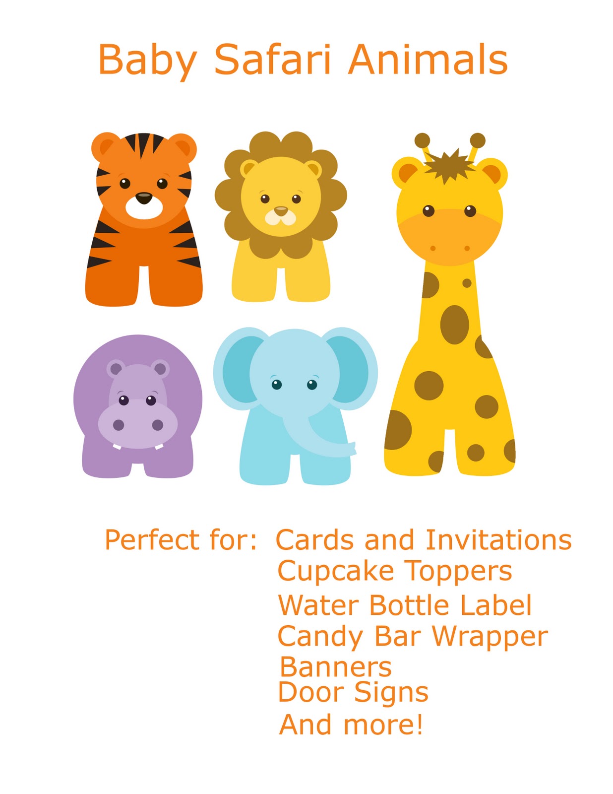 baby shower jungle theme clipart - photo #15