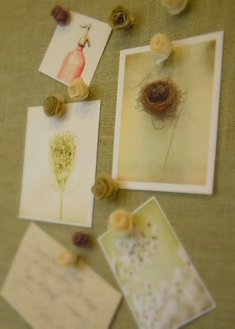 Rice Paper Flower Tacks via homework | carolynshomework.com  