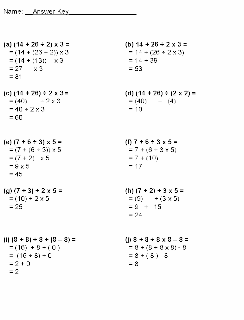 Coaching our kids with Aspergers: Free worksheets - math - BEDMAS