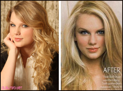 pics of taylor swift with straight hair