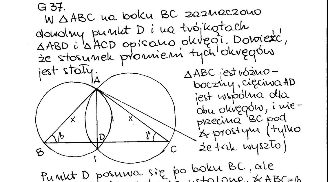 Okrąg Opisany Na Trapezie Równoramiennym Matematyczna Placówka Pozaszkolna: okrąg wpisany w wycinek kołowy