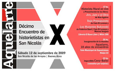 10º Encuentro de Historietistas en San Nicolás AQUELARRE
