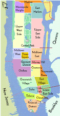 Manhattan Neighbourhood Map