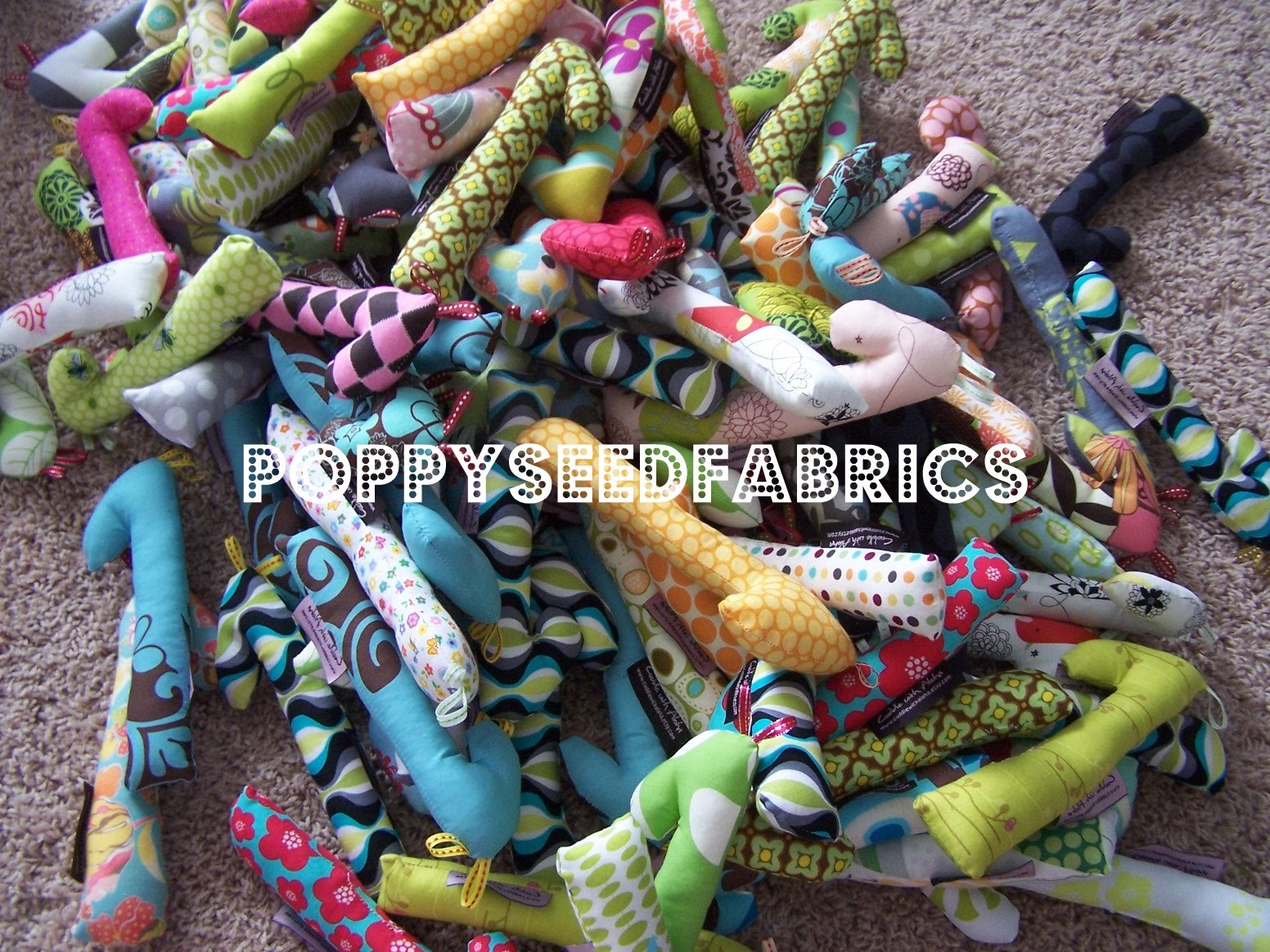POPPYSEED FABRICS cute giraffe rattle for charity...