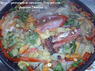 Bacon cu legume asortate gratinate la cuptor ” Retetele Danielei”