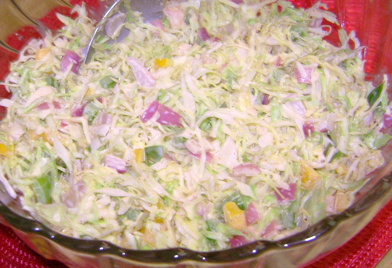 mardi gras coleslaw
