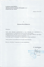 Lettre de remerciement du Pr.Balafrej 2001