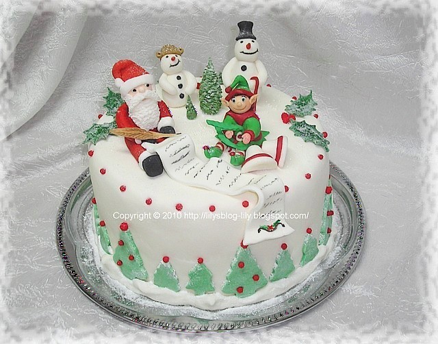 Tort Mos Craciun si Spiridus / Santa Claus and Elf Cake