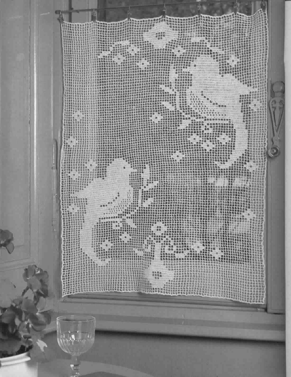 Занавески крючком