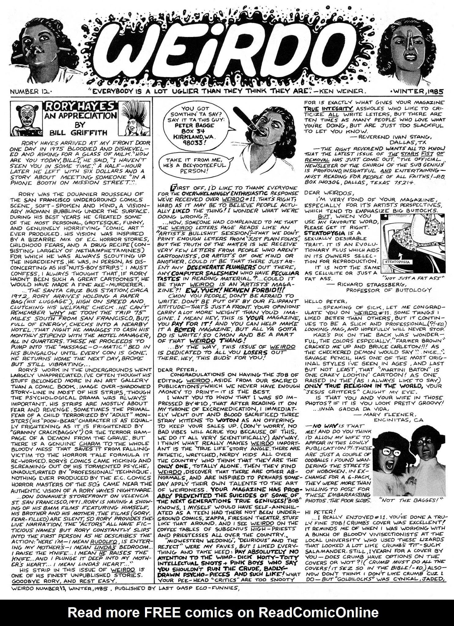 Read online Weirdo comic -  Issue #12 - 4
