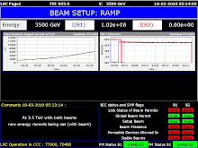 LHC Beam Test 3.5 TeV Success