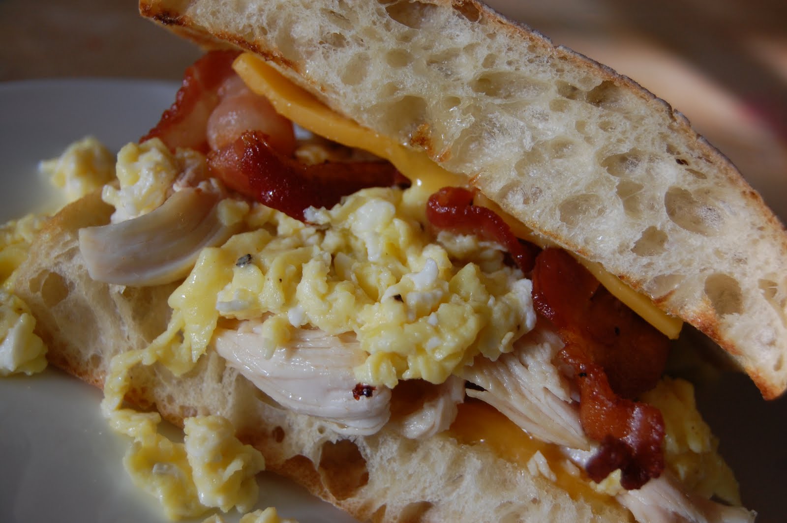 a time to eat: Turkey, Bacon, and Egg Breakfast Sandwich