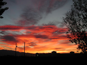 Sunrise over Albuquerque