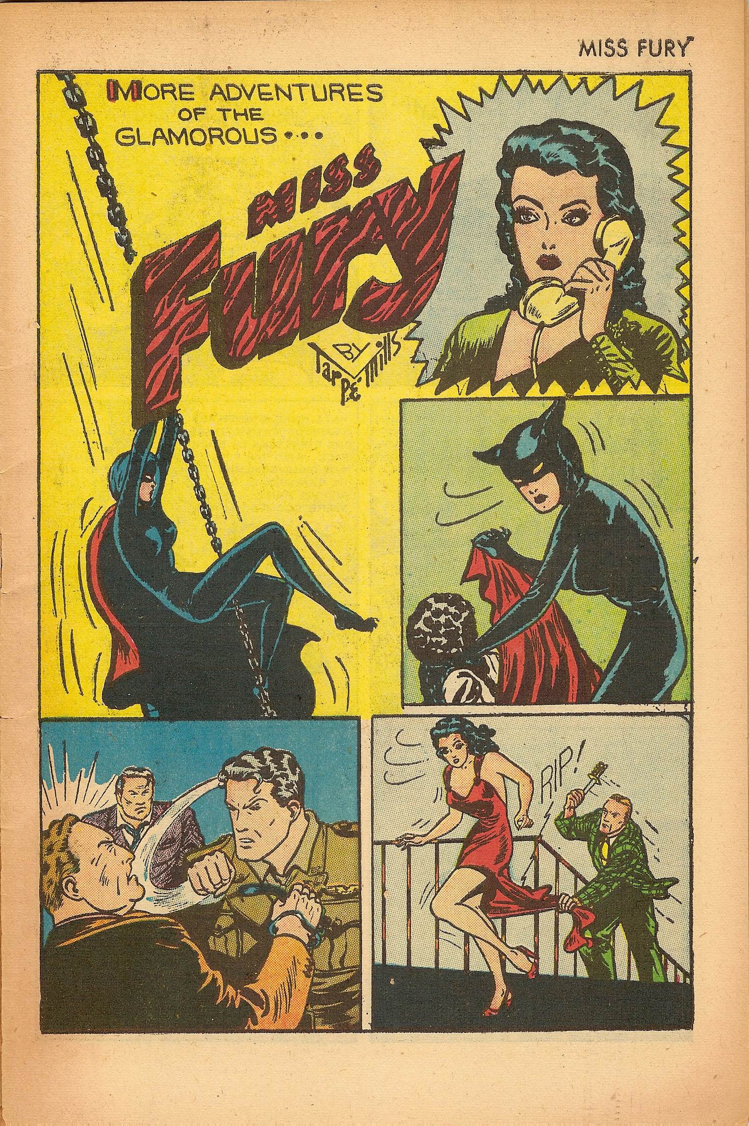 Read online Miss Fury (1942) comic -  Issue #7 - 3