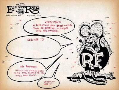 Just A Car Guy: New Ed Roth stuff! Business card, Monster Catalog cover