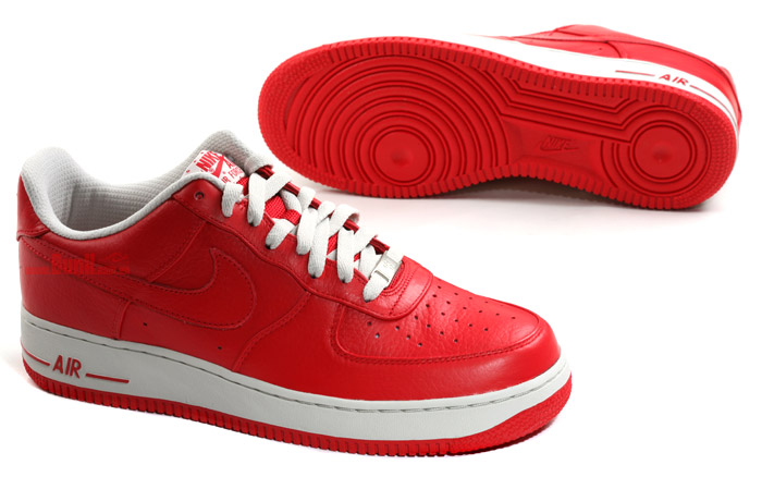 nike air force 1 low white red midsole