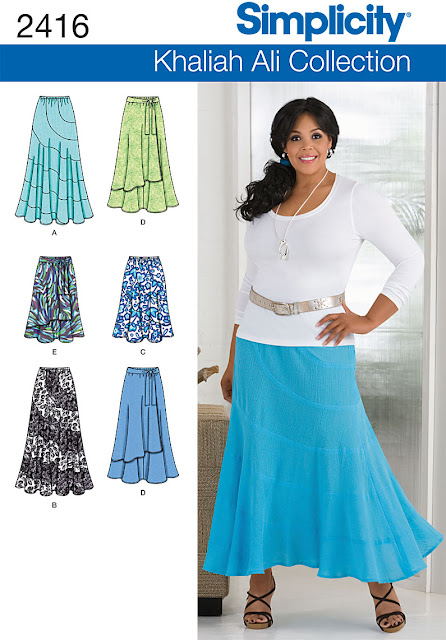 Janel Was Here: The new spiral skirts in Simplicity, Butterick, McCalls