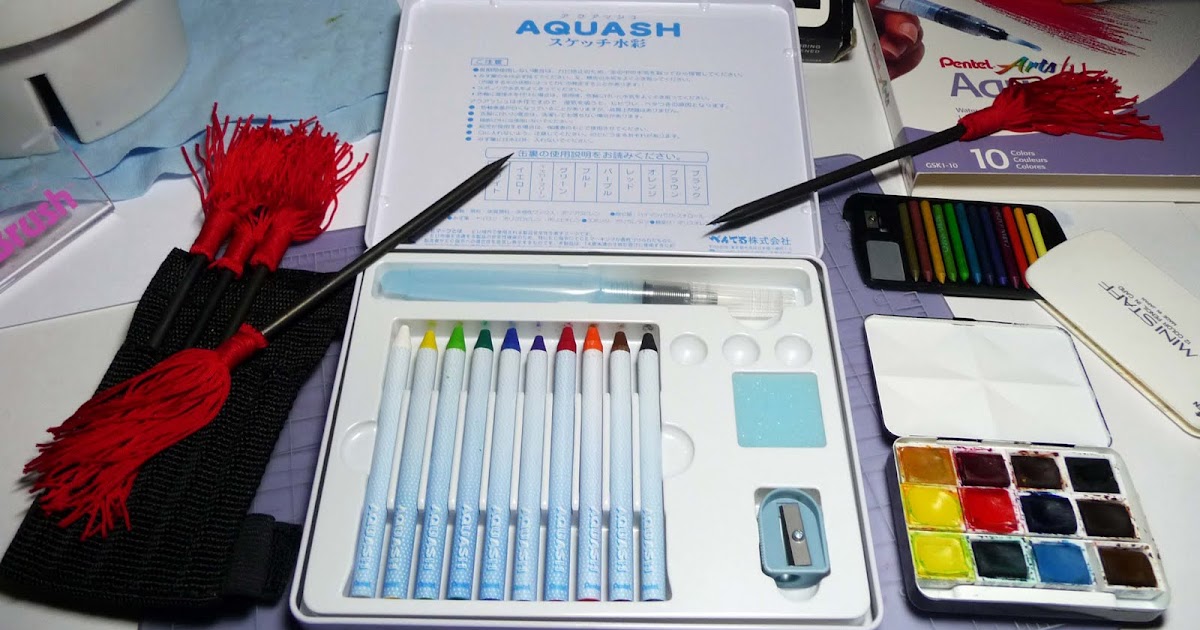 Art Supplies Reviews And Manga Cartoon Sketching Pentel Aquash