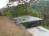 pool covered with concrete patio pool covered with concrete patio