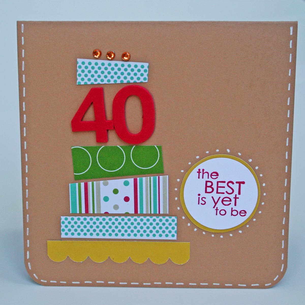 Carrot Top X 3 40th Birthday Card