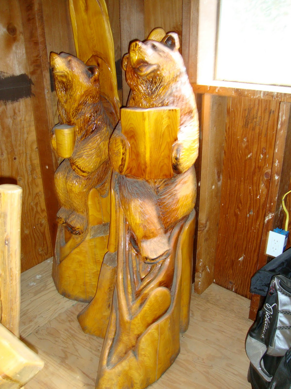 Log Furniture For Sale Bear Bench 1250