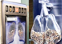 cendrier poumons transparents